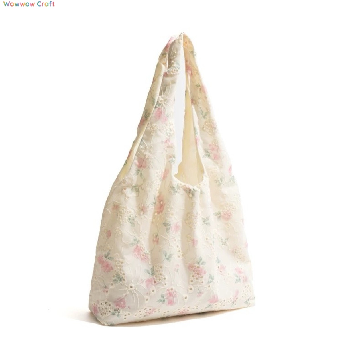 Shoulder Bags,Totes,Simple Floral Pink Gentle Style Shoulder Bag - Simple Tote Bag